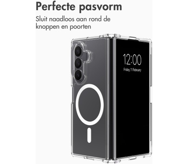 Accezz Xtreme Impact Backcover met MagSafe voor de Samsung Galaxy Z Fold 8 Ultra - Transparant