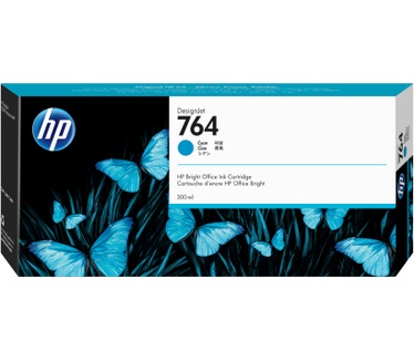 HP 764 cyaan DesignJet inktcartridge, 300 ml