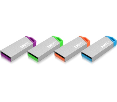 Emtec S210 miniMetallic USB.2.0 8GB Zilver
