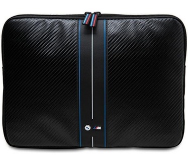 BMW Carbon Blue Stripes Sleeve - o.a. Apple MacBook (16") - Zwart Zwart