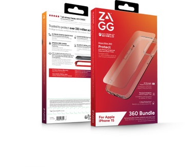 Zagg Glass Elite 360 Bundle (iPhone 15)