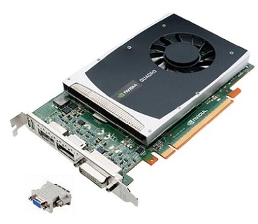 Lenovo NVIDIA Quadro 2000 192-core CUDA 1GB Dual-Link DVI-I, Dual DisplayPort Graphics Card (57Y4479)