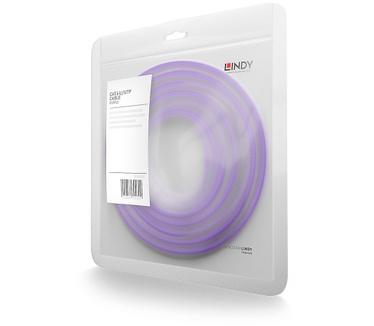 Lindy RJ-45 Cat6 U/UTP 0.3 m Paars