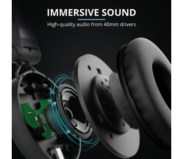 Trust Tones Wired Headphones (Zwart)