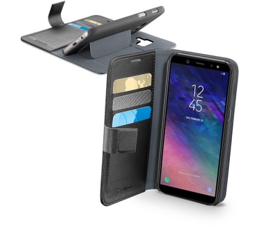 Cellular Line Book Agenda (Galaxy A6 (2018)) Zwart