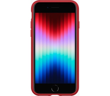 Spigen Silicone Fit (iPhone SE (2022 / 2020)) Rood
