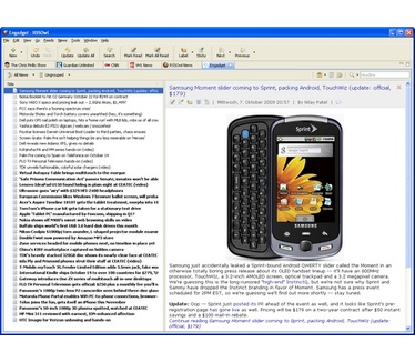 RSSOwl 2.0 screenshot (481 pix)