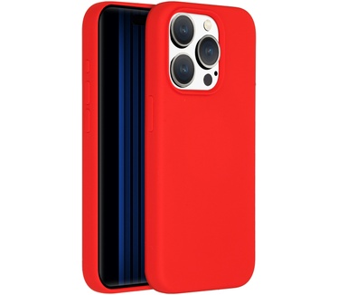 Accezz Liquid Silicone Backcover met MagSafe iPhone 15 Pro - Rood