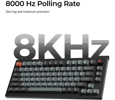 Keychron V1 8K QMK Wired Custom Mechanical Keyboard - Banana Switch