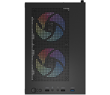 Aerocool CS-111, 3x 120mm FRGB fan, Zwart