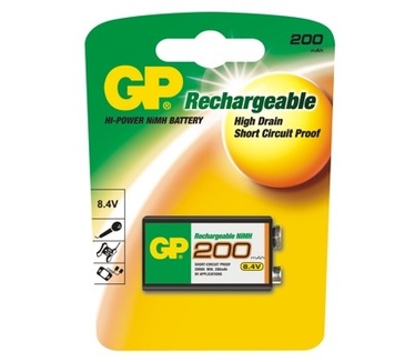 GP Rechargeable 9V 200 mAh