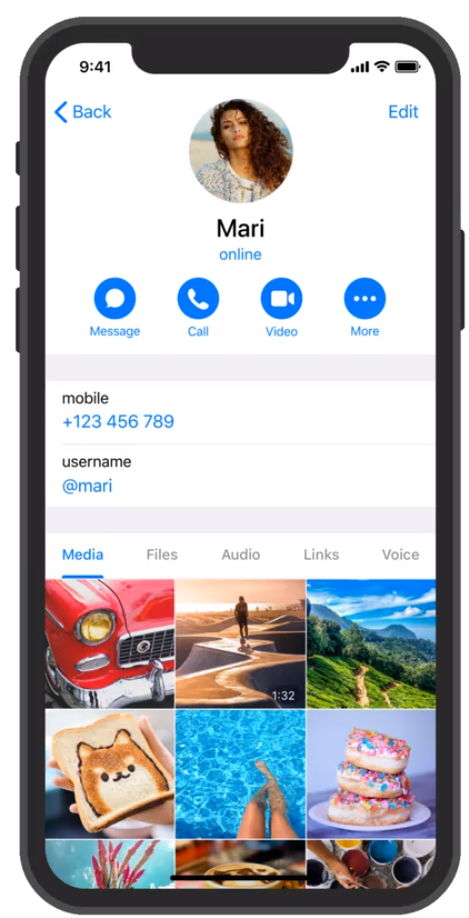 Telegram videobellen
