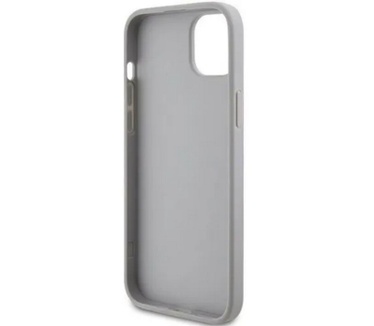 Guess Metal Logo Back Case - Apple iPhone 15 (6.1") - Zilver Zilver