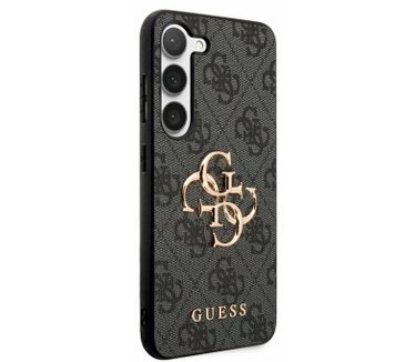 Guess 4G Metal Logo Back Case - Samsung Galaxy S23 (S911) - Grijs Grijs