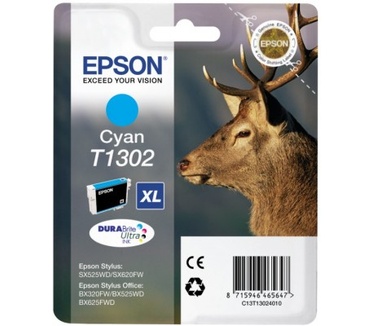 Epson inktpatroon Cyan T1302 DURABrite Ultra Ink