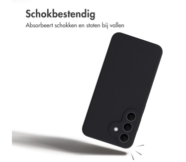 Accezz Liquid Silicone Backcover met MagSafe voor de Samsung Galaxy S26 FE - Zwart