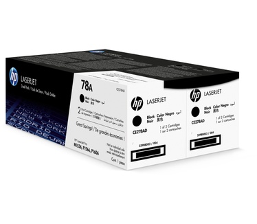 HP CE278AD Zwart 2-pack