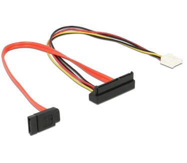 Delock 0.3m, SATAIII 7p + Floppy 4p/SATAIII 22p