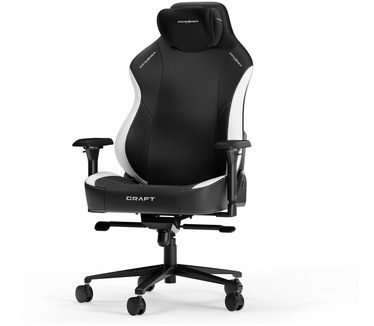 DXRacer CRAFT L Black & White EPU Leather gamestoel