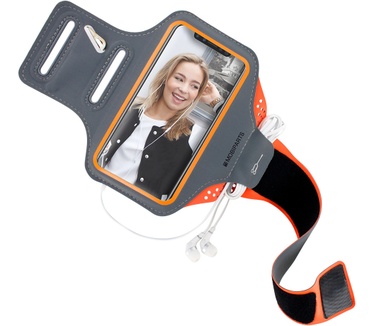 Mobiparts Comfort Fit Sport Armband Samsung Galaxy S9 Neon Orange