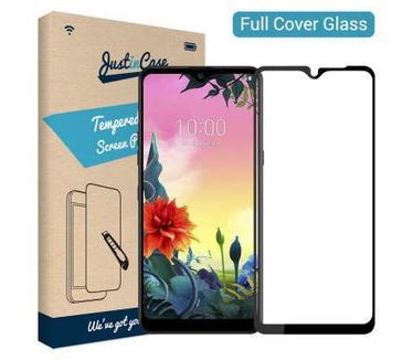 Just in Case Full Cover Tempered Glass LG K50s Zwart