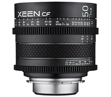 Samyang Optics XEEN CF Cinema F151101103 50 mm T1.5 voor Sony E, volledig formaat, professionele Cinema-lens, koolstofcilinder, ultra compact, F151101103, zwart