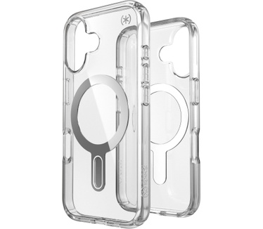 Speck Presidio Perfect Clear + ClickLock Apple iPhone 16 Clear - with Microban