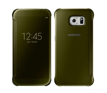 Samsung Clear View Cover Galaxy S6 - EF-ZG920BF - Gold