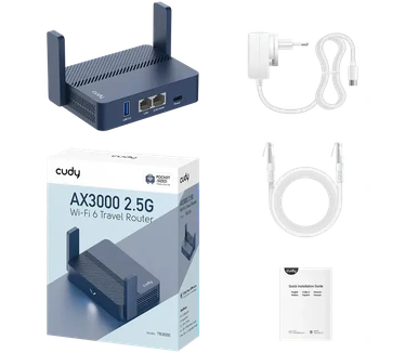 Cudy AX3000 2.5G Wi-Fi 6 Router with USB