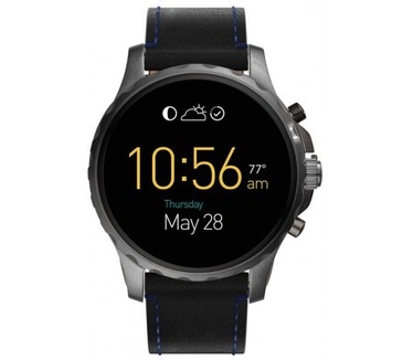 qMust Lederen armband voor Fossil Q Marshall - Black