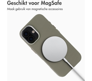 Accezz Mesh Backcover met MagSafe voor de Apple iPhone 16 - Donkergrijs