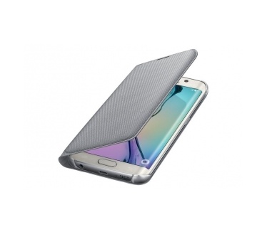 Samsung Flip Wallet Galaxy S6 edge - EF-WG925BS- Silver (Fabric)