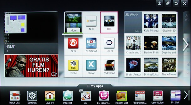 LG 84LM960V smart tv online omgeving 2012 LG 84LM960V smart tv online omgeving 2012