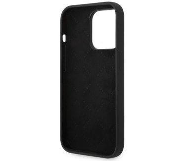 Guess Silicone Back Case voor Apple iPhone 14 Pro (6.1") - Zwart Zwart