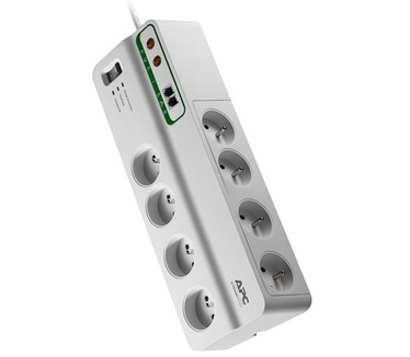 APC Performance SurgeArrest 8 outlets with Phone & Coax Protection 230V France