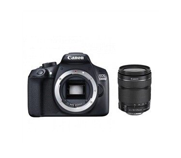 Canon EOS 1300D + EF-S 18-135mm f/3.5-5.6 IS USM Zwart