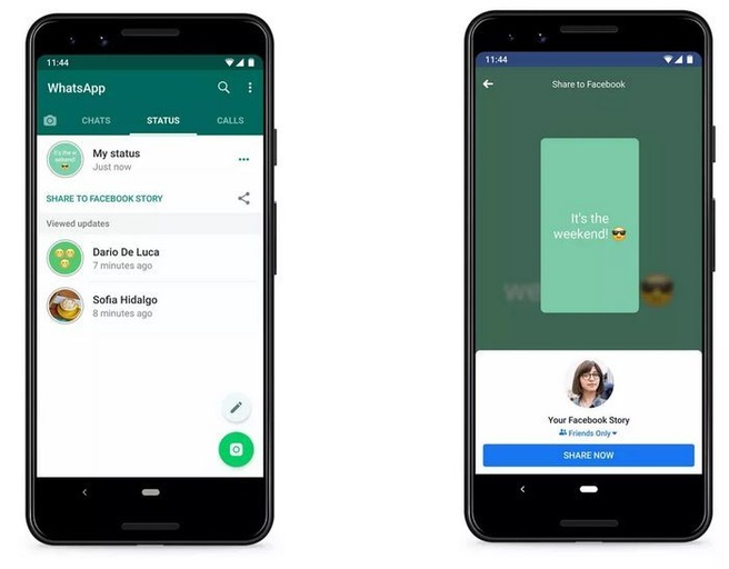 WhatsApp Status delen