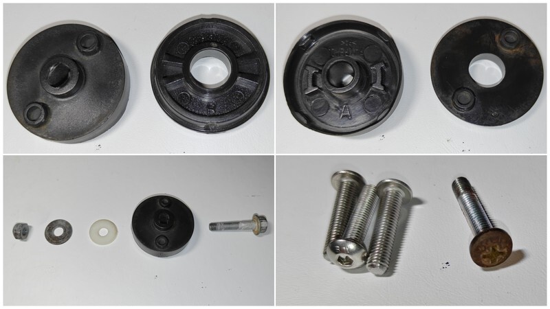 Draaimechanisme en bevestigingsmaterialen stekkerdoos trekhaak