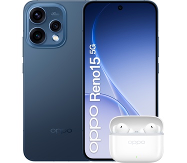 OPPO Reno15 5G, 8GB ram, 512GB opslag Blauw