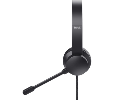 Trust HS-200 On-Ear USB Headset - BUSINESS MODEL (Zwart)