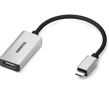 Marmitek USB-C naar HDMI adapter 08369 Zilver, Zwart