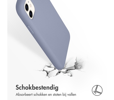 Accezz Liquid Silicone Backcover iPhone 11 - Lavender Gray