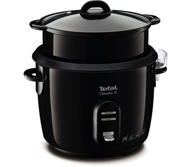 Tefal Rijstkoker classic zwart 10 kops + stoommand RK1038