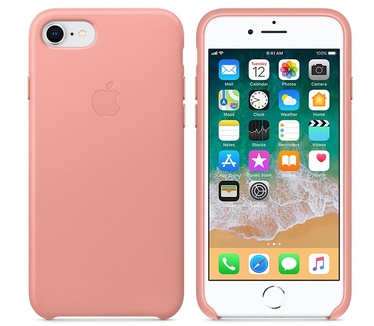 Apple iPhone 8 / 7 Leather Case - Soft Pink