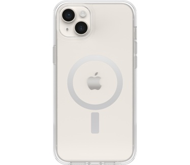Otterbox OtterBox Symmetry+ doorzichtige hoes voor iPhone 14 Plus voor MagSafe, schokbestendig, valbestendig, dunne beschermende hoes, 3x getest volgens militaire standaard, Antimicrobieel, Clear