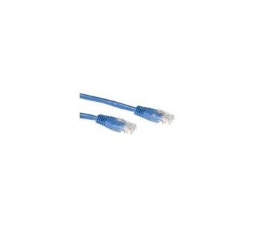 Advanced Cable Technology Blauwe 1 meter UTP CAT6 patchkabel met RJ45 connectoren