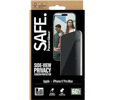 PanzerGlass SAFE. by PanzerGlass® Privacy Screen Protector iPhone 17 Pro Max | Ultra-Wide Fit w. EasyAligner