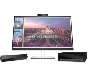 HP E24d G4 (6PA50A4) Grijs, Zwart