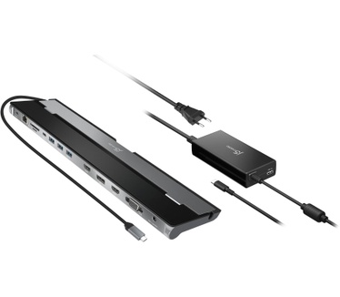 j5create JCD543P-EN USB-C® Triple Display Docking Station met 100W PD Adapter - EU