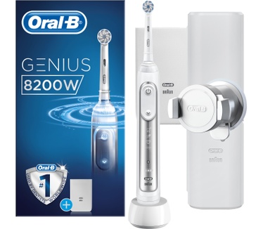 Oral-B Oral-B Genius 8200W Elektrische Tandenborstel Zilver Powered By Braun
